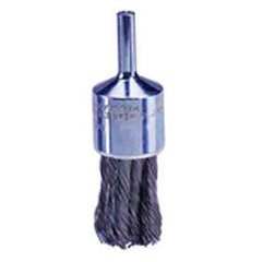 3/4″ Knot Wire End Brush, .014″ Steel Fill, Retail Pack - Exact Tool & Supply