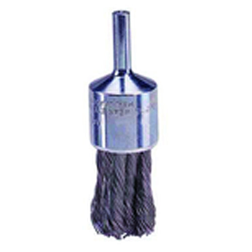 3/4″ Knot Wire End Brush, .020″ Steel Fill, Retail Pack - Exact Tool & Supply