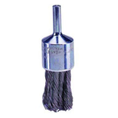 3/4″ Knot Wire End Brush, .020″ Steel Fill, Retail Pack - Exact Tool & Supply