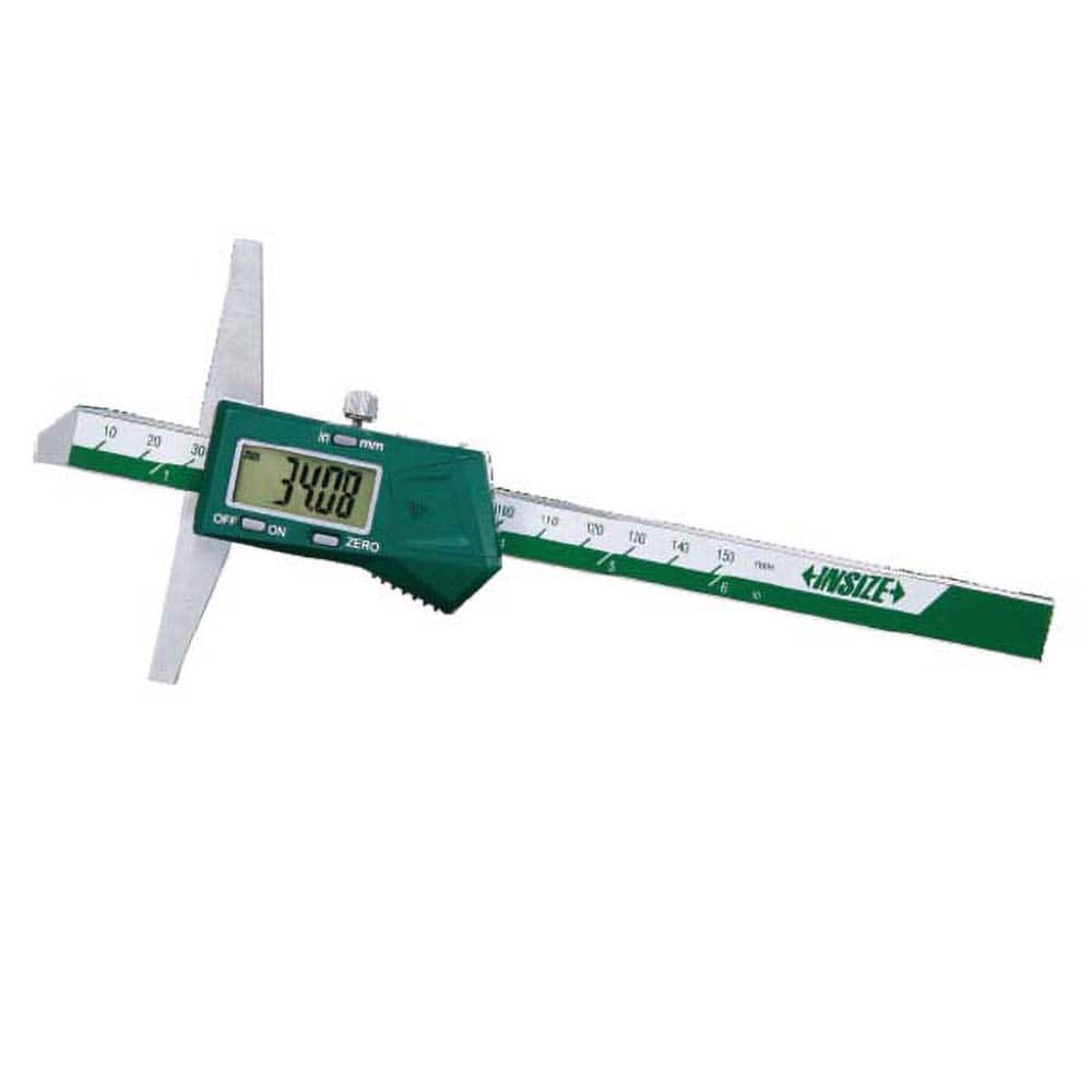 Insize USA LLC - Electronic Depth Gages; Minimum Measurement (mm): 0.00 ; Minimum Measurement (Decimal Inch): 0.0000 ; Maximum Measurement (Decimal Inch): 20.0000 ; Maximum Measurement (mm): 500.00 ; Resolution (mm): 0.01 ; Resolution (Decimal Inch): 0.0 - Exact Tool & Supply
