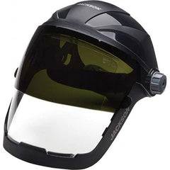 Jackson Safety - Nylon Gray Ratchet Adjustment Face Shield - Exact Tool & Supply