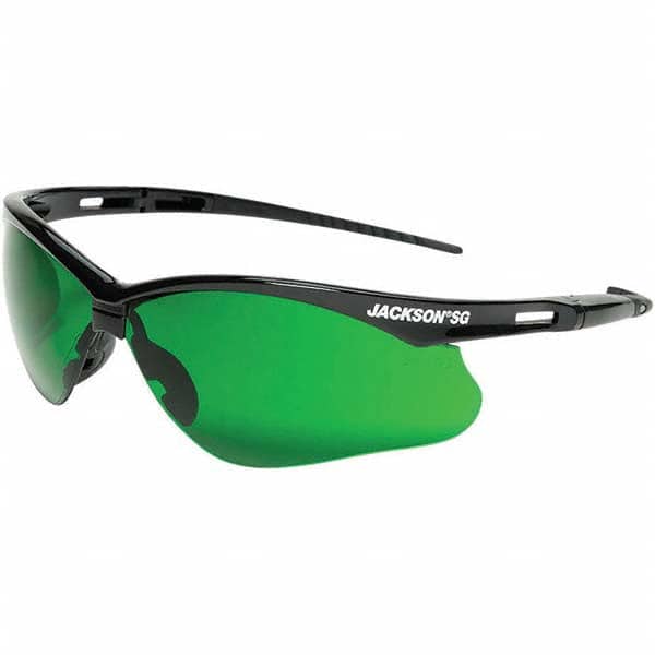 Jackson Safety - Safety Glasses Type: Welding Lens Color Family: Green - Exact Tool & Supply