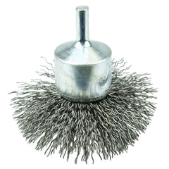 3″ Diameter - Steel Wire Flared End Brush - Exact Tool & Supply