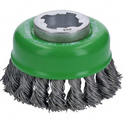 Bosch - 3" Diam 0.012" X-LOCK Carbon Steel Fill Cup Brush - Exact Tool & Supply