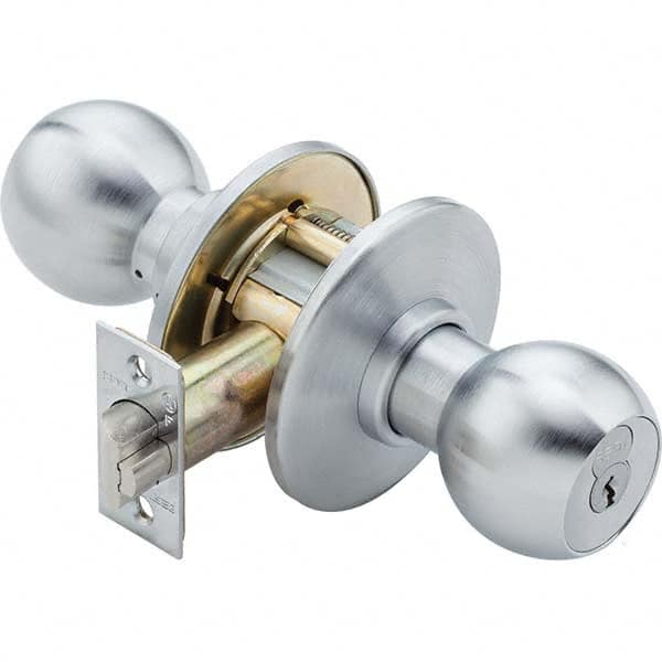 Best - Knob Locksets Type: Storeroom Door Thickness: 1 3/4 - 2 1/8 - Exact Tool & Supply