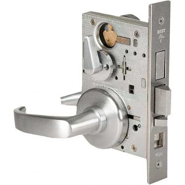 Best - Office Lever Lockset for 1-3/4" Thick Doors - Exact Tool & Supply