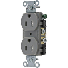 Bryant Electric - Straight Blade Receptacles Receptacle Type: Duplex Receptacle Grade: Commercial - Exact Tool & Supply