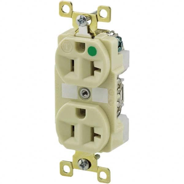 Bryant Electric - Straight Blade Receptacles Receptacle Type: Duplex Receptacle Grade: Hospital - Exact Tool & Supply