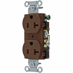 Bryant Electric - Straight Blade Receptacles Receptacle Type: Duplex Receptacle Grade: Commercial - Exact Tool & Supply