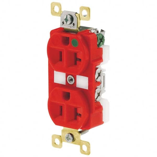 Bryant Electric - Straight Blade Receptacles Receptacle Type: Duplex Receptacle Grade: Hospital - Exact Tool & Supply