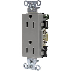 Bryant Electric - Straight Blade Receptacles Receptacle Type: Duplex Receptacle Grade: Commercial - Exact Tool & Supply