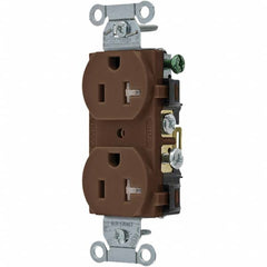 Bryant Electric - Straight Blade Receptacles Receptacle Type: Duplex Receptacle Grade: Commercial - Exact Tool & Supply