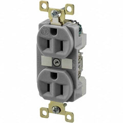 Bryant Electric - Straight Blade Receptacles Receptacle Type: Duplex Receptacle Grade: Industrial - Exact Tool & Supply