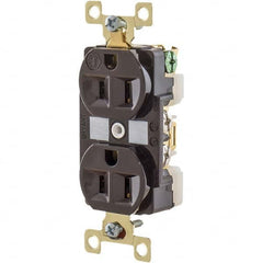 Bryant Electric - Straight Blade Receptacles Receptacle Type: Duplex Receptacle Grade: Industrial - Exact Tool & Supply