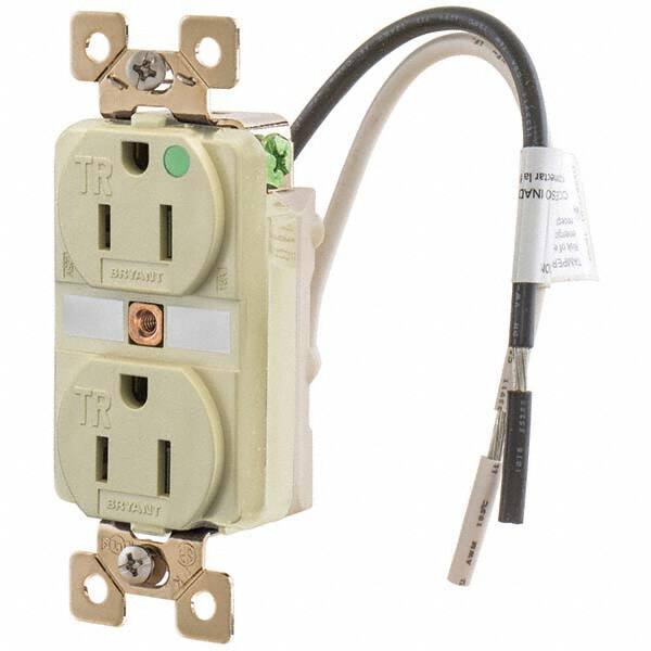 Bryant Electric - Straight Blade Receptacles Receptacle Type: Duplex Receptacle Grade: Hospital - Exact Tool & Supply