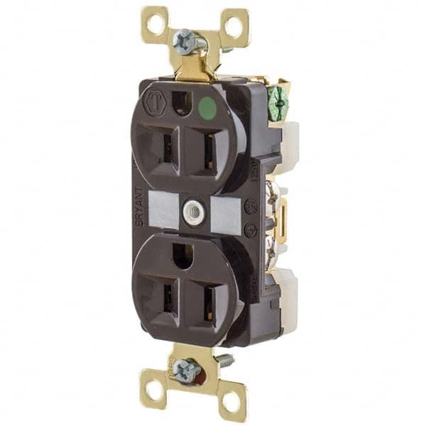Bryant Electric - Straight Blade Receptacles Receptacle Type: Duplex Receptacle Grade: Hospital - Exact Tool & Supply