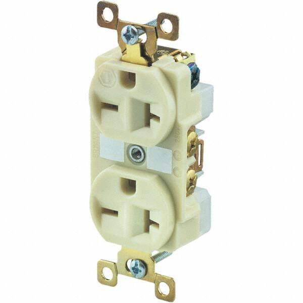 Bryant Electric - Straight Blade Receptacles Receptacle Type: Duplex Receptacle Grade: Industrial - Exact Tool & Supply