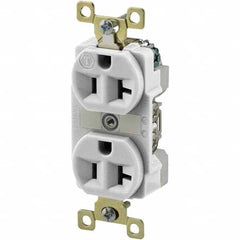 Bryant Electric - Straight Blade Receptacles Receptacle Type: Duplex Receptacle Grade: Industrial - Exact Tool & Supply