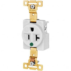 Bryant Electric - Straight Blade Receptacles Receptacle Type: Single Receptacle Grade: Hospital - Exact Tool & Supply