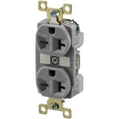 Bryant Electric - Straight Blade Receptacles Receptacle Type: Duplex Receptacle Grade: Industrial - Exact Tool & Supply