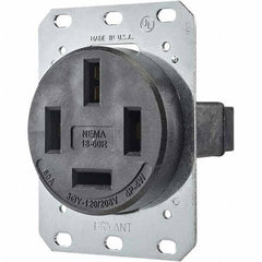 Bryant Electric - Straight Blade Receptacles Receptacle Type: Single Receptacle Grade: Industrial - Exact Tool & Supply