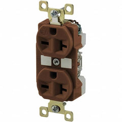 Bryant Electric - Straight Blade Receptacles Receptacle Type: Duplex Receptacle Grade: Industrial - Exact Tool & Supply