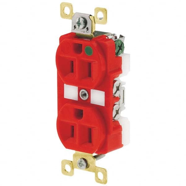Bryant Electric - Straight Blade Receptacles Receptacle Type: Duplex Receptacle Grade: Hospital - Exact Tool & Supply