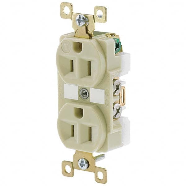 Bryant Electric - Straight Blade Receptacles Receptacle Type: Duplex Receptacle Grade: Industrial - Exact Tool & Supply