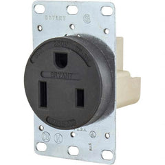 Bryant Electric - Straight Blade Receptacles Receptacle Type: Single Receptacle Grade: Industrial - Exact Tool & Supply
