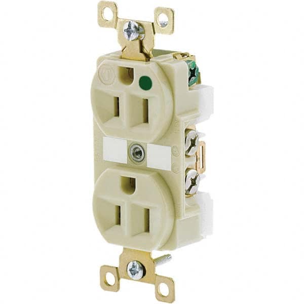 Bryant Electric - Straight Blade Receptacles Receptacle Type: Duplex Receptacle Grade: Hospital - Exact Tool & Supply