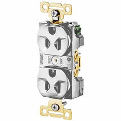 Bryant Electric - Straight Blade Receptacles Receptacle Type: Duplex Receptacle Grade: Industrial - Exact Tool & Supply