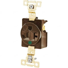 Bryant Electric - Straight Blade Receptacles Receptacle Type: Single Receptacle Grade: Hospital - Exact Tool & Supply