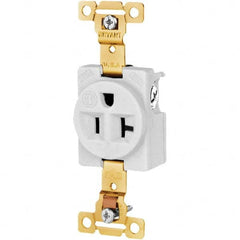 Bryant Electric - Straight Blade Receptacles Receptacle Type: Single Receptacle Grade: Industrial - Exact Tool & Supply
