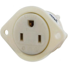 Bryant Electric - Straight Blade Receptacles Receptacle Type: Flanged Receptacle Grade: Industrial - Exact Tool & Supply