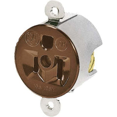 Bryant Electric - Straight Blade Receptacles Receptacle Type: Single Receptacle Grade: Industrial - Exact Tool & Supply
