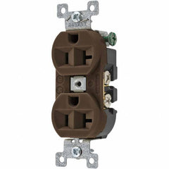 Bryant Electric - Straight Blade Receptacles Receptacle Type: Duplex Receptacle Grade: Specification - Exact Tool & Supply