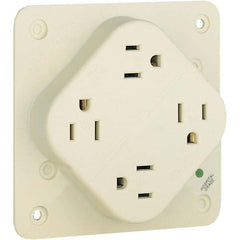 Bryant Electric - Straight Blade Receptacles Receptacle Type: Fourplex Receptacle Grade: Hospital - Exact Tool & Supply