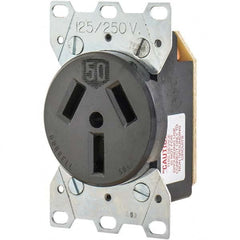 Bryant Electric - Straight Blade Receptacles Receptacle Type: Single Receptacle Grade: Industrial - Exact Tool & Supply