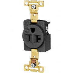 Bryant Electric - Straight Blade Receptacles Receptacle Type: Single Receptacle Grade: Industrial - Exact Tool & Supply