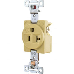 Bryant Electric - Straight Blade Receptacles Receptacle Type: Single Receptacle Grade: Industrial - Exact Tool & Supply