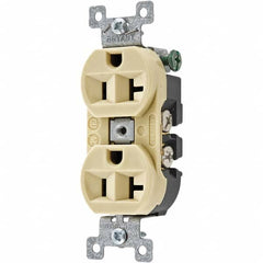 Bryant Electric - Straight Blade Receptacles Receptacle Type: Duplex Receptacle Grade: Specification - Exact Tool & Supply