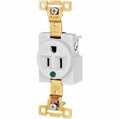 Bryant Electric - Straight Blade Receptacles Receptacle Type: Single Receptacle Grade: Hospital - Exact Tool & Supply