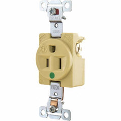 Bryant Electric - Straight Blade Receptacles Receptacle Type: Single Receptacle Grade: Hospital - Exact Tool & Supply