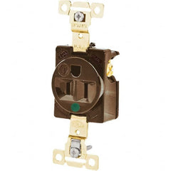 Bryant Electric - Straight Blade Receptacles Receptacle Type: Single Receptacle Grade: Hospital - Exact Tool & Supply