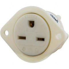 Bryant Electric - Straight Blade Receptacles Receptacle Type: Flanged Receptacle Grade: Industrial - Exact Tool & Supply