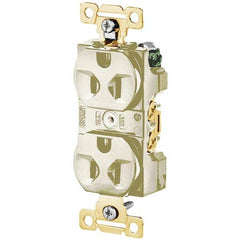 Bryant Electric - Straight Blade Receptacles Receptacle Type: Duplex Receptacle Grade: Industrial - Exact Tool & Supply