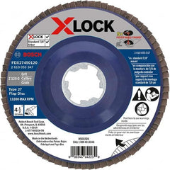 Bosch - Flap Discs Abrasive Type: Coated Flap Disc Type: Type 27 - Exact Tool & Supply