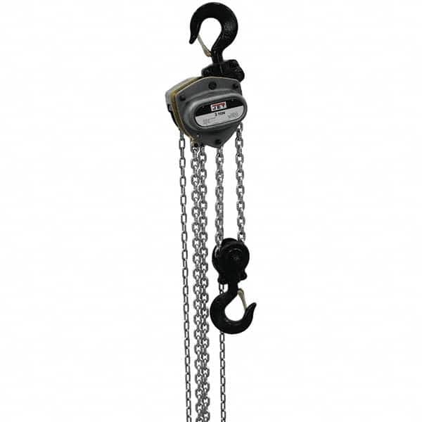 Jet - 6,000 Lb Capacity, 100' Lift Height, Manual Chain Hoist - Exact Tool & Supply
