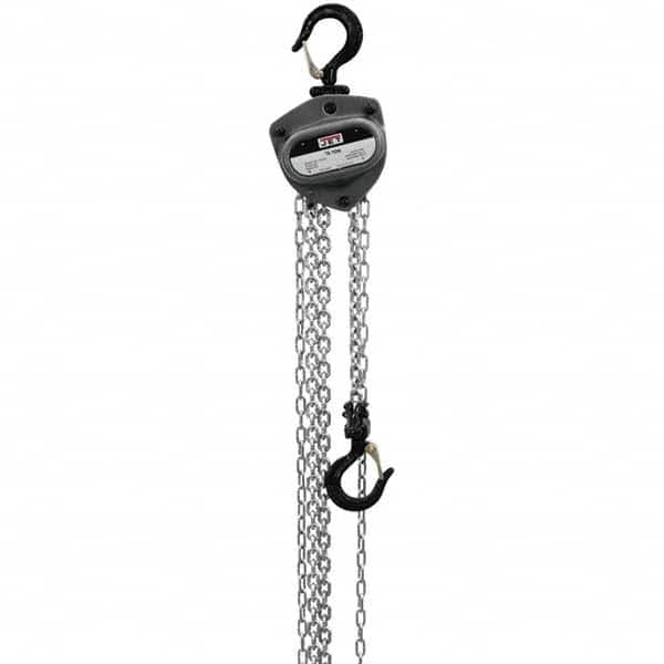 Jet - 500 Lb Capacity, 70' Lift Height, Manual Chain Hoist - Exact Tool & Supply