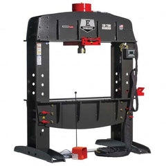 Edwards Manufacturing - Shop Presses; Power Type: Electric ; Pressure (Ton): 110 ; Stroke (Inch): 12-1/4 ; Table Length (Inch): 37-7/16 ; Table Depth (Inch): 48 ; Voltage: 208/230 - Exact Tool & Supply